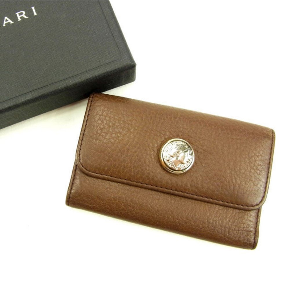 Bvlgari Key holder Key case Brown Woman unisex Authentic Used Y5571